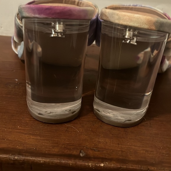 Sandals blend of colours lucite heel Chelsea & violet cv-a more 10 M comfortable - Picture 9 of 9